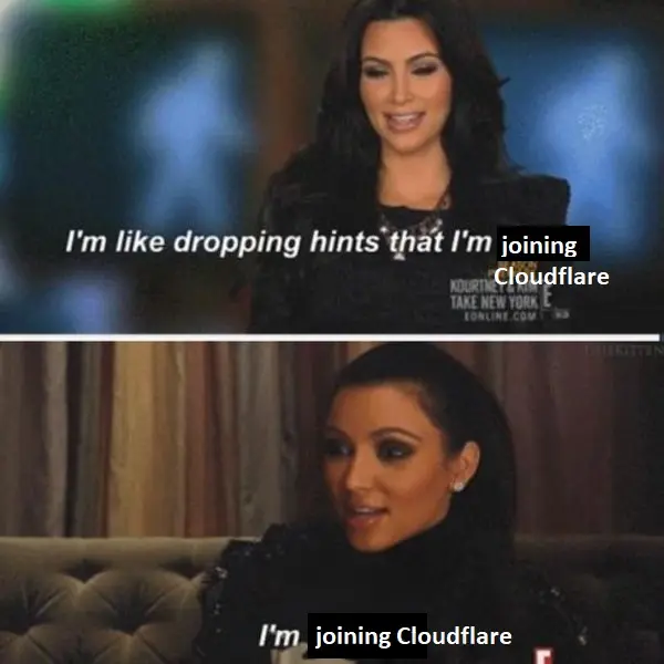 Dropping hints I&rsquo;m joining Cloudflare